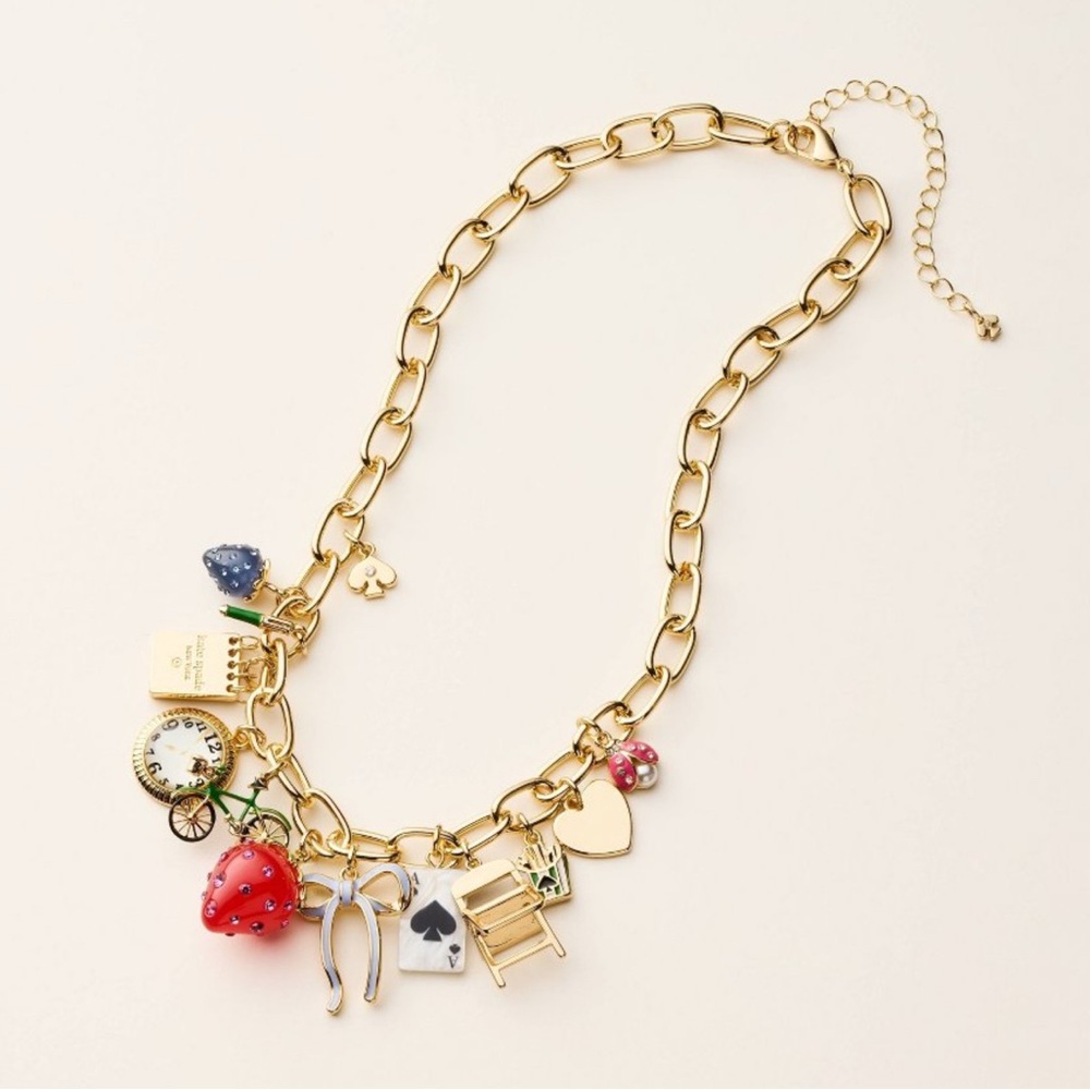 Kate spade new york x Target Chunky Charm Statement Necklace-Gold